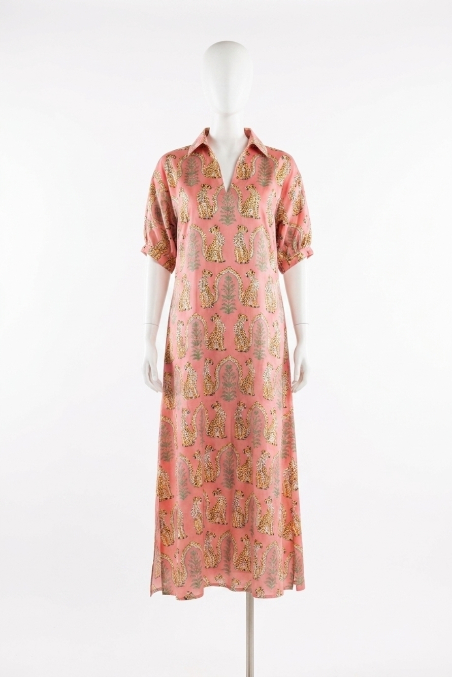 NEW EMILY MCCARTHY poppy maxi dress in coral